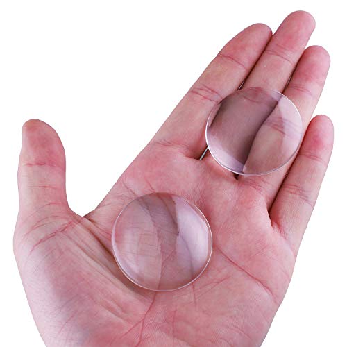 HAUTOCO 20pcs Glass Dome Cabochons 1.57 Inch/40mm Round Cabochons ...