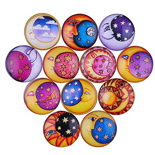 HAUTOCO 20pcs Glass Dome Cabochons 1.57 Inch/40mm Round Cabochons ...