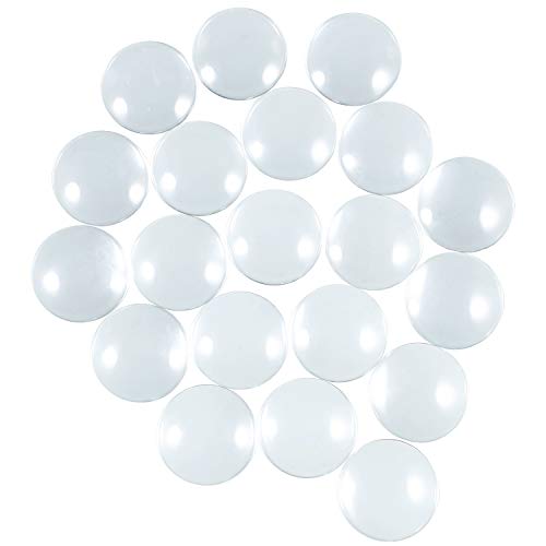 HAUTOCO 20pcs Glass Dome Cabochons 1.57 Inch/40mm Round Cabochons ...