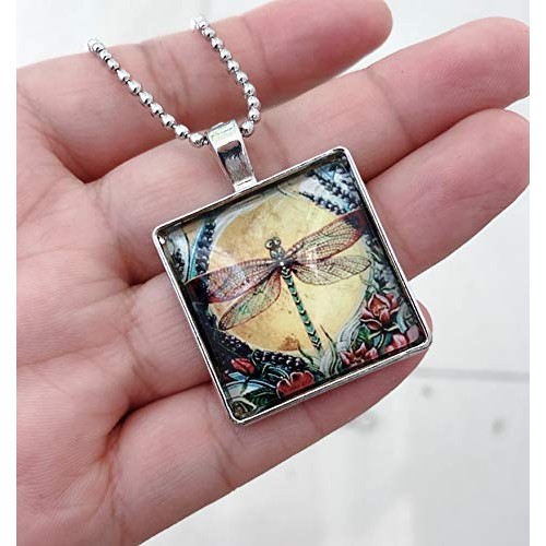 HAUTOCO 44pcs 25mm Square Glass Dome Cabochons 1 Inch Non-calibrat...