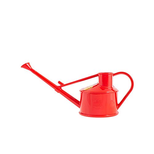Haws Handy Indoor Plastic Watering Can, Red, 1 US Pint