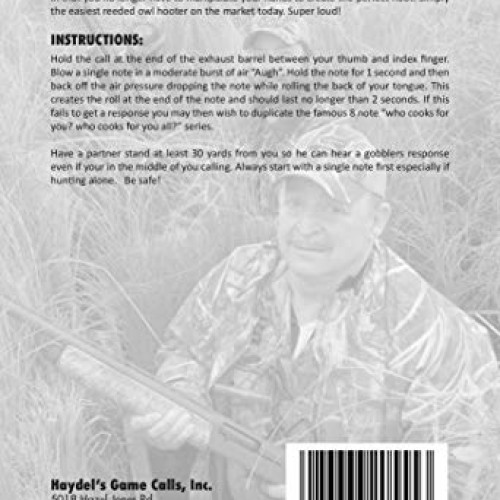 Haydels Game Calls Inc. CO-03 Compensator Owl Call, Turkey Locato...