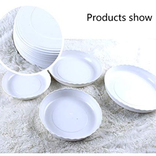 Brainver 6 Packs Wave Plant Saucer - Plastic Flower Pot Drip Trays...
