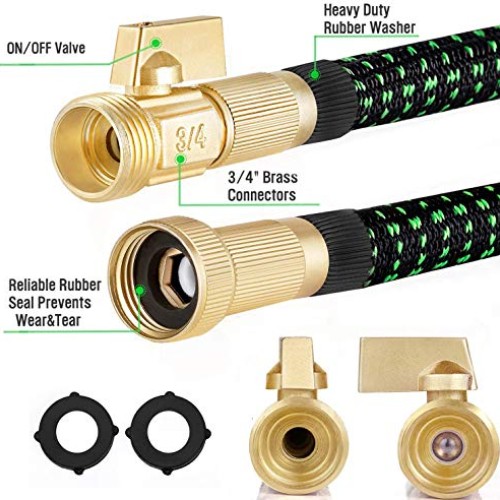 HBlife 75ft Garden Hose, All New 2020 Expandable Water Hose with 3...