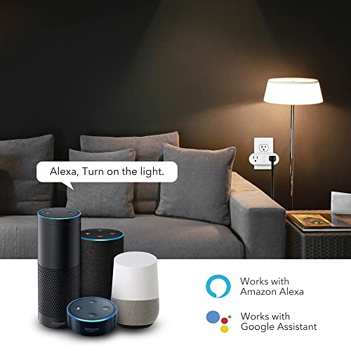 HBN WiFi Heavy Duty Dual Outlet Smart Plug with Individual Control...