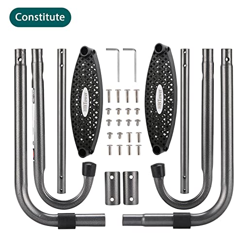 HBTower Trampoline Ladder with Horizontal and Wide Steps, Universa...