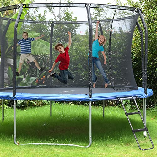 HBTower Trampoline Ladder with Horizontal and Wide Steps, Universa...