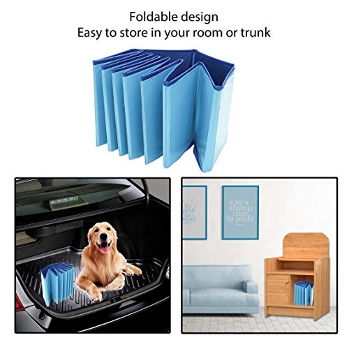 HCILY Pet Bath Pool Collapsible Kids Pool Plastic Dog Cat Wash Tub...