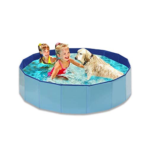HCILY Pet Bath Pool Collapsible Kids Pool Plastic Dog Cat Wash Tub...