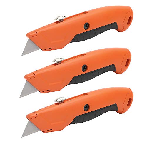 HDX 3 Pack of 60037 3-Position Retractable Utility Knives w/ Repla...