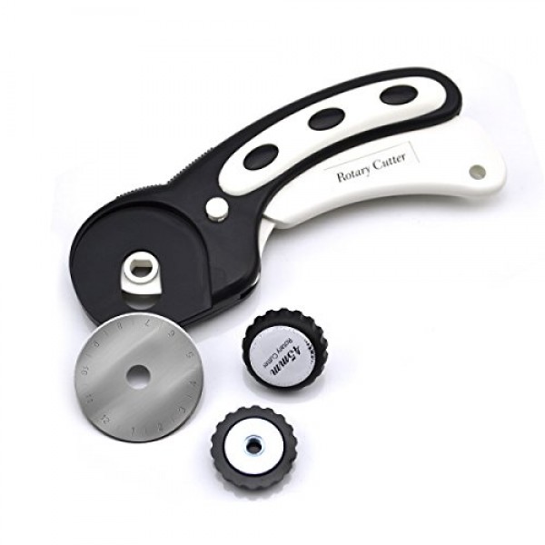 Headley Tools 45mm Rotary Cutter with 6pc 45mm Rotary Blade 1pc 45...