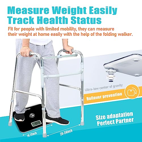 Oversized Scale for Body Weight, Extra Wide Bathroom Scale 550 lbs...