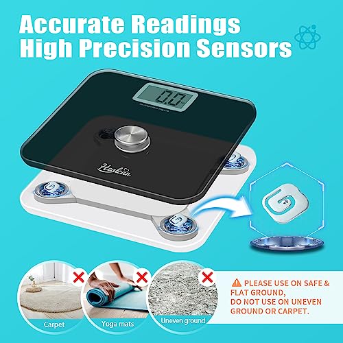 Oversized Scale for Body Weight, Extra Wide Bathroom Scale 550 lbs...