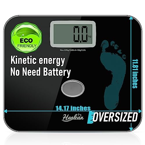 Oversized Scale for Body Weight, Extra Wide Bathroom Scale 550 lbs...