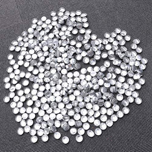 Healifty 200pcs Round Tin Tea Light Cups Empty Case Candle Wax Con...