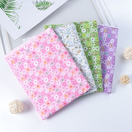 Healifty 7pcs Squares Bundle Floral Cotton Craft Fabric for Patchw...