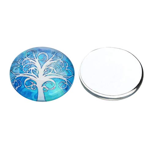Healifty Glass Cabochons Glass Dome Cabochons Round Cabochons for ...