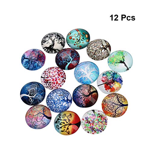 Healifty Glass Cabochons Glass Dome Cabochons Round Cabochons for ...
