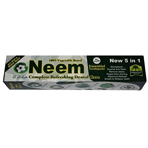 Neem Toothpaste 5 in 1 with Mint & Black Seed 6.5oz 6pk