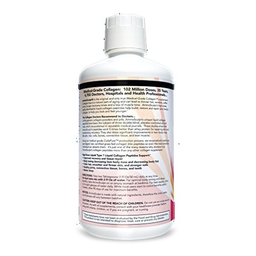 Health Directs AminoSculpt Sugar-Free Type 1 Liquid Collagen Pept...