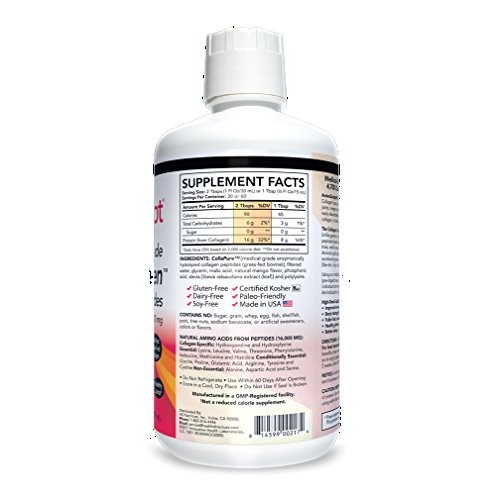 Health Directs AminoSculpt Sugar-Free Type 1 Liquid Collagen Pept...
