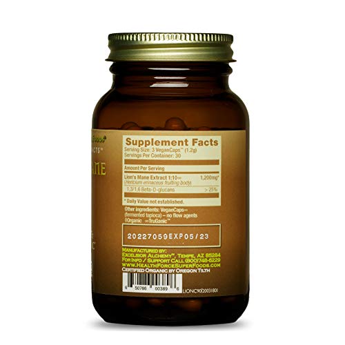 HealthForce SuperFoods Integrity Extracts Lion’s Mane - 90 VeganCa...