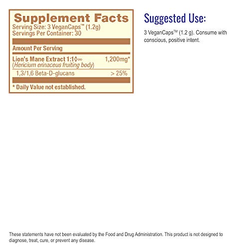 HealthForce SuperFoods Integrity Extracts Lion’s Mane - 90 VeganCa...