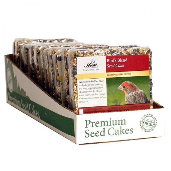 Heath Outdoor Products SC-21 7-Ounce Birds Blend Seed Cake, 12-Pack