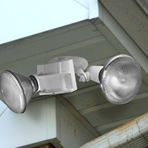 Heath Zenith HZ-5411-WH Heavy Duty Motion Sensor Security Light, W...