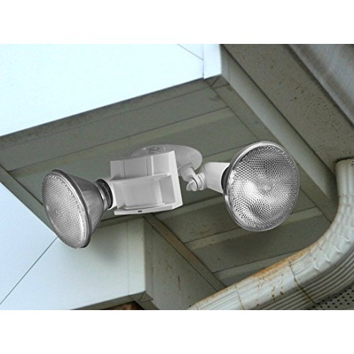 Heath Zenith HZ-5411-WH Heavy Duty Motion Sensor Security Light, W...