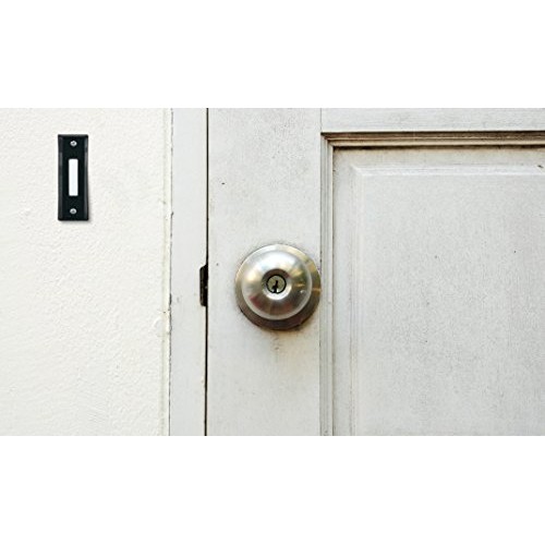 Heath Zenith SL-664-02 Wired Push Button, Black Finish with White ...