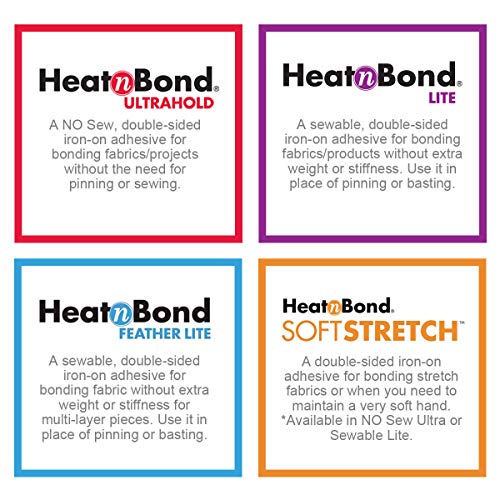 HeatnBond SoftStretch Ultra Iron-On Adhesive, 5/8 Inch x 10 Yards