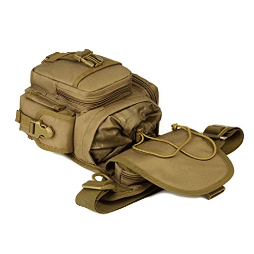 Hebetag Tactical Military Outdoor Waist Fanny Pack Leg Bag for Men...