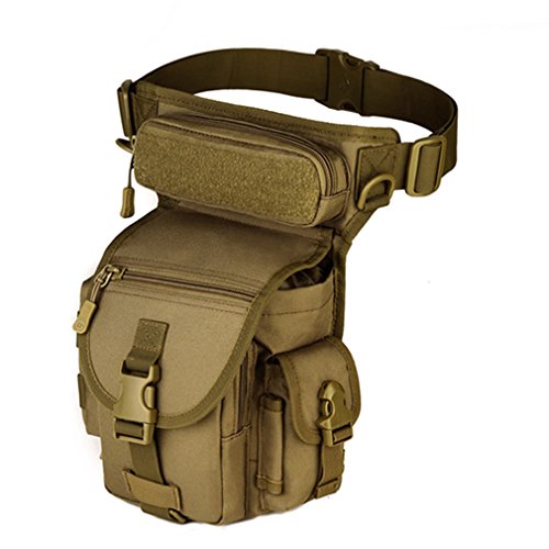 Hebetag Tactical Military Outdoor Waist Fanny Pack Leg Bag for Men...