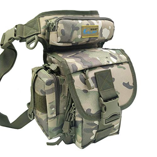 Hebetag Tactical Waist Pack Fishing Sling Shoulder Bag for Men Wom...