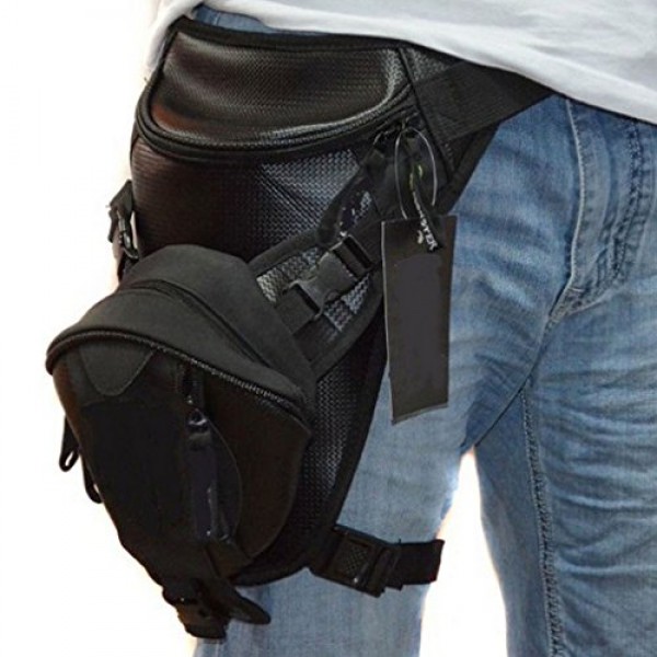 Tactical Motorcycle Drop Leg Bag Thigh Pack for Men Women Multi-Pu...