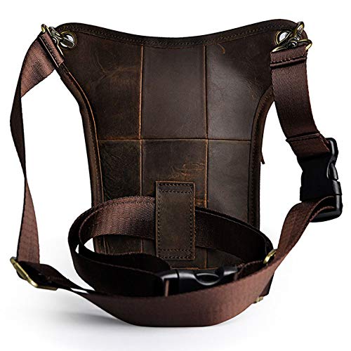 Vintage Leather Waist Pack Drop Leg Bag for Men Women Belt Bumbag ...