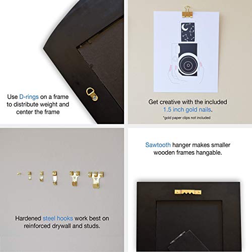 Assorted Picture Hanging Kit | 220 Piece Assortment with Wire, Pic...