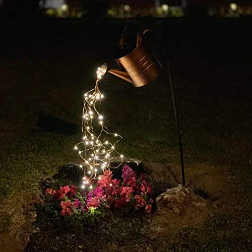 Star Shower Garden Art LED Light with Stake, Firefly Bunch Lights,...