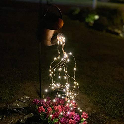 Star Shower Garden Art LED Light with Stake, Firefly Bunch Lights,...
