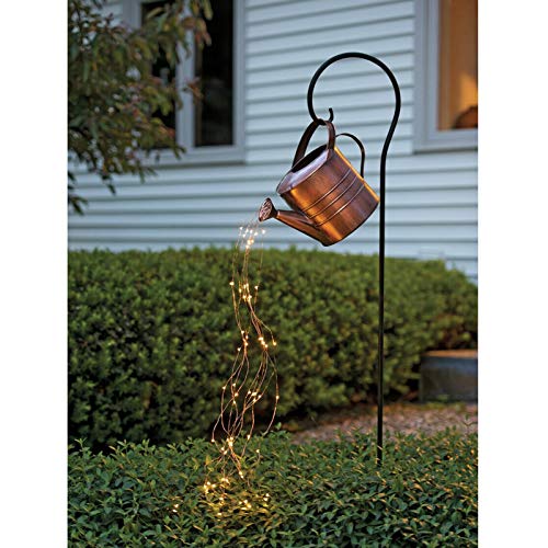 Star Shower Garden Art LED Light with Stake, Firefly Bunch Lights,...