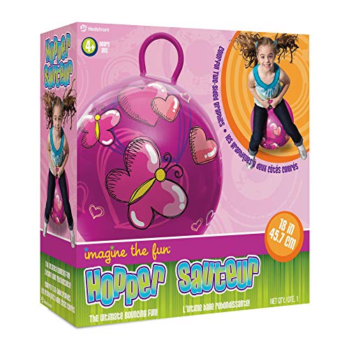 Hedstrom Hopper Ball, Bouncing, Hearts and Butterflies, 18 Inch