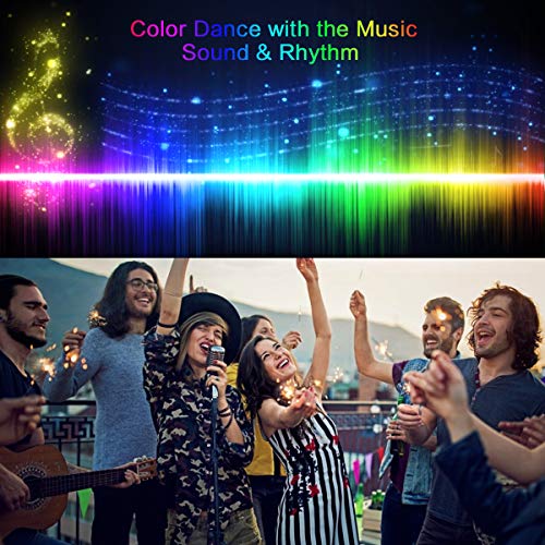 150ft LED Strip Lights, Hedynshine RGB Color Changing by 40key Rem...