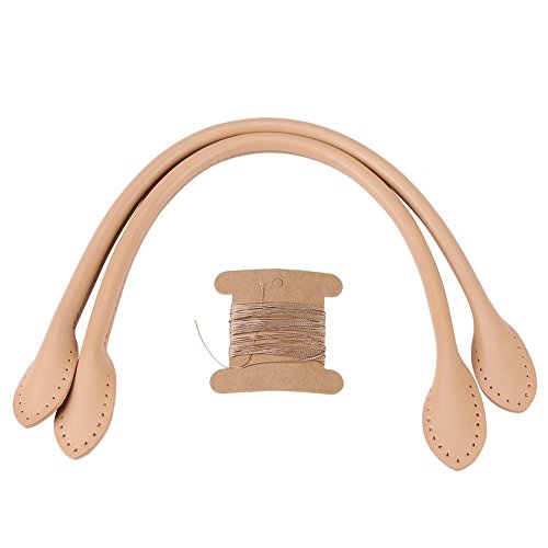 2Pcs Leather Bag Handles, Genuine Leather Bag Straps Handle with H...