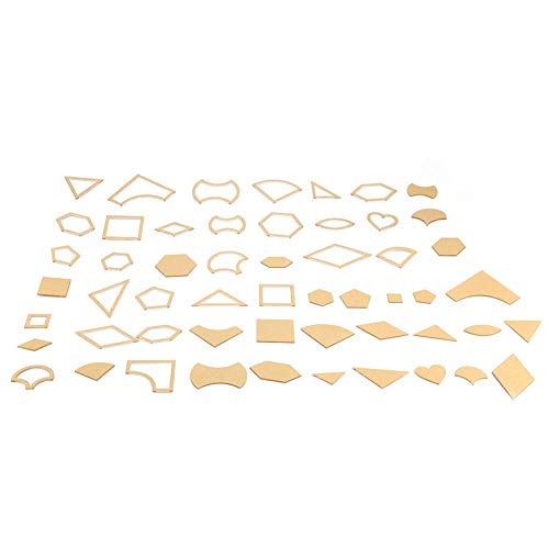 54Pcs/Set Clear Acrylic Pattern Stencil Set Handmade Mixed Small T...