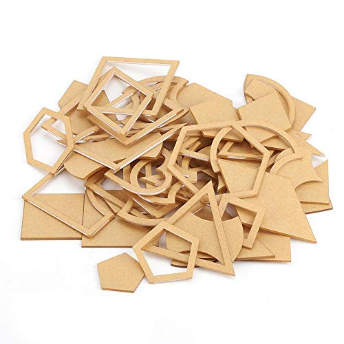 54Pcs/Set Clear Acrylic Pattern Stencil Set Handmade Mixed Small T...