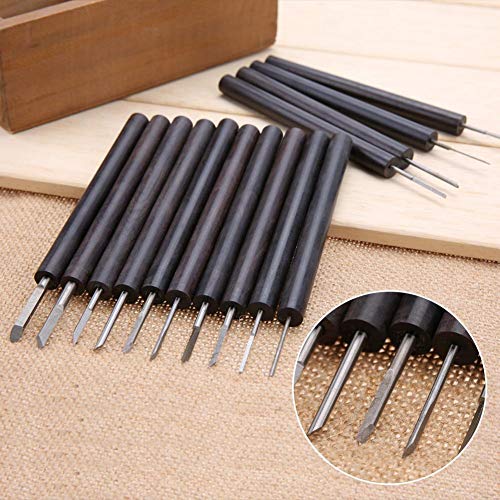 HEEPDD 14Pcs Purple Sandalwood Carving Tools Set, Woodworking Hand...