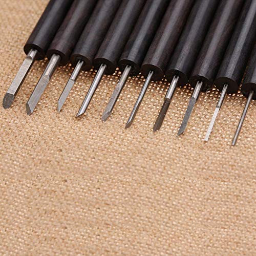 HEEPDD 14Pcs Purple Sandalwood Carving Tools Set, Woodworking Hand...