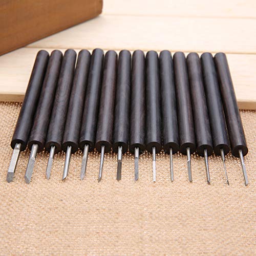 HEEPDD 14Pcs Purple Sandalwood Carving Tools Set, Woodworking Hand...