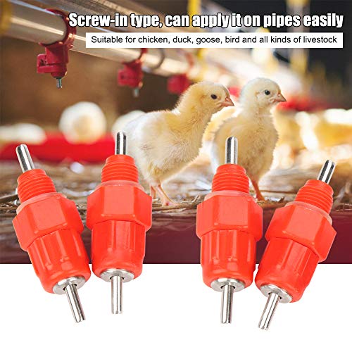 HEEPDD 20Pcs Automatic Water Nipple Drinker Waterer Poultry Chicke...